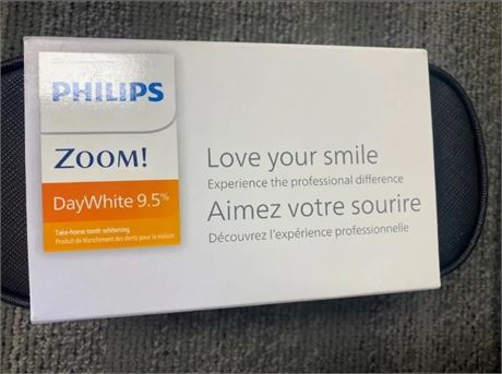 Philips Zoom Day White 9.5% Hydrogen Peroxide 6x 2.4gram Teeth Whitening Syringe