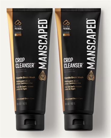 2 PACK (6 fl oz/ 180 ml ea) - MANSCAPED™ Crop Cleanser™ Groin Wash, Men’s UltraP