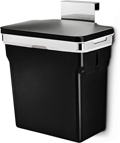 10 L/ 2.6 Gal Capacity - Simplehuman In-Cabinet Trash Can, Heavy-Duty Steel Fram