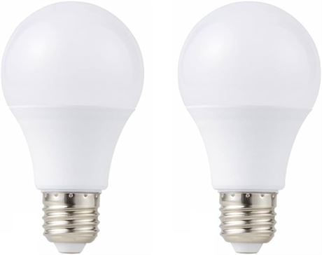 12V Low Voltage LED Light Bulbs - Daylight 7W E26 Standard Base 60W Equivalent - DC Bulb for RV, Solar Panel Project, Boat, Garden Landscape, Off-Grid Lighting, Pack of 2