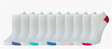 Amazon Essentials Women's Cotton Lightly Cushioned No-Show Socks, Multipacks
