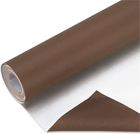 (2PACK) 4Ft by 50-Ft, Fadeless Bulletin Board Art Paper, Brown (57025)