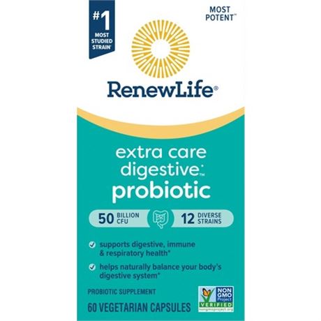 Renew Life Ultimate Flora Capsule Probiotic for Digestive and ...