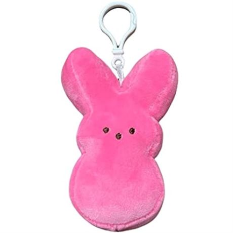 Peeps Bunny Plush Stuffed Animal Toy Easter Decoration (4.5 Inch Backpack Clip,