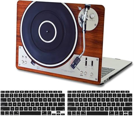 KSK KAISHEK Laptop Case for MacBook Air 13 inch(2018-2020 Release,Retina Display,M1) Model A2337 A2179 A1932,Plastic Hard Shell Keyboard Cover,Vintage Music Player