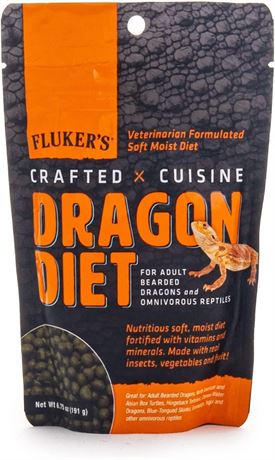 New Fluker's Crafted Cuisine Adult Bearded Dragon Diet (6.75 oz.) BB 10/2025