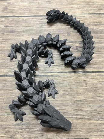 MunnyGrubbers - XL 26" Crystal Dragon Fidget Toy - Heavy Duty - 3D Printed Flexi