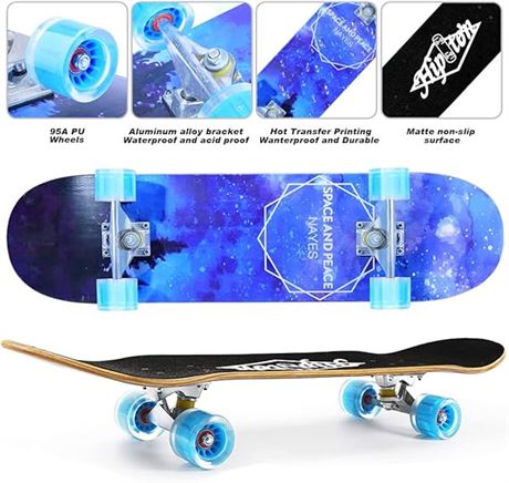 Hipoten Skateboard - 32" Complete 8-Layer Cana...