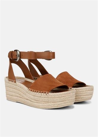 VINCE. Belisa Suede Platform Espadrille Sandal US 7.5