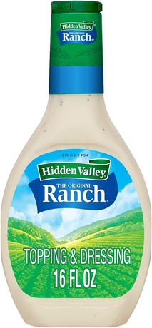 Hidden Valley Original Ranch Dressing, 16 Fluid Ounce Bottle (Pack of 6) by Hidd