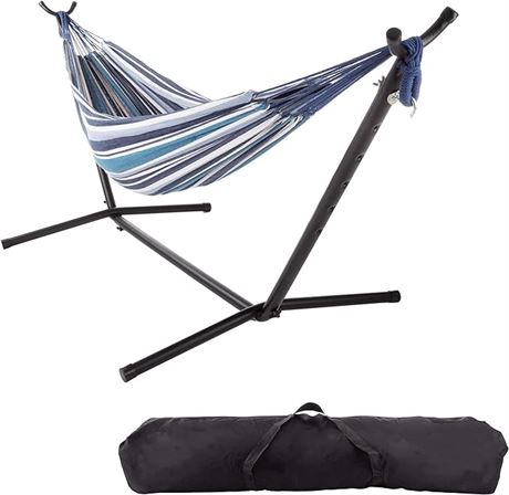 2-Person - Double Brazilian Hammock with Stand Included – Woven Cotton