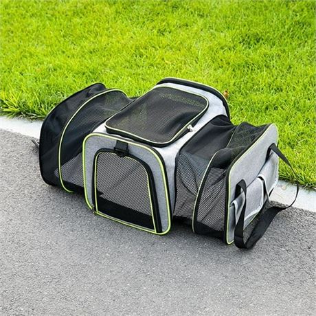 Portable Pet Carry Cage Collapsable Expandable Transport Bag Lightweight Light g