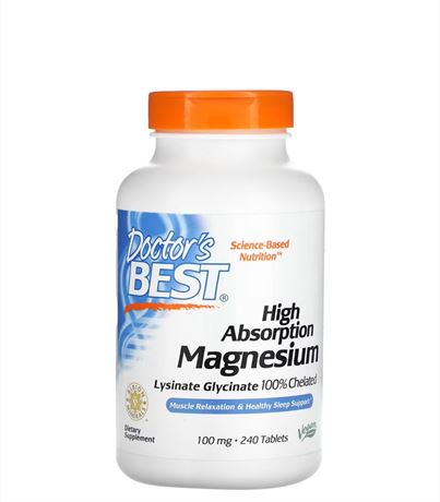 BB 05/26 High Absorption Magnesium, 100 mg, 240 Tablets