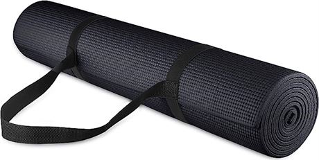 Signature Fitness All Purpose 1/4-Inch High Density Anti-Tear Exercise Yoga Mat