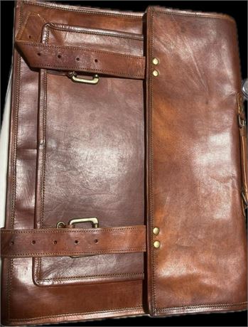VINTAGE BROWN Shoulder Laptop Bag Briefcase