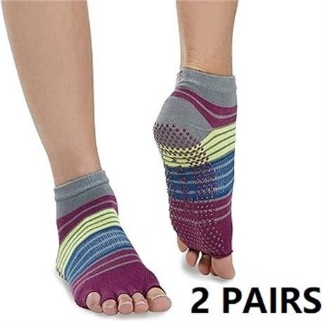 Gaiam Toeless Yoga Socks S/M