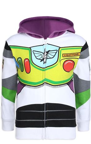 SIZE:2T, Disney Toy Story Boys’ Woody or Buzz Lightyear Zip Up Hoodie for Toddle