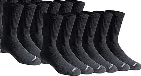 6-12  PACK OF 6 PAIRS Dickies mens Multi-pack Cotton Blend Cushioned Work  Socks