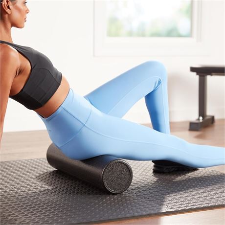 Amazon Basics High-Density Round Foam Roller for Exercise, Massage, Muscle Recov