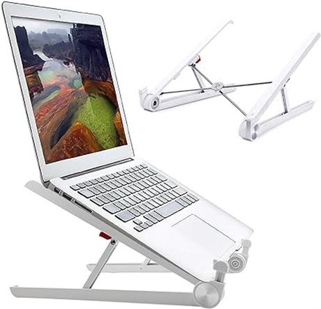 Portable Laptop Desk Stand Foldable, Ergonomic Computer Stand Cooling Pad