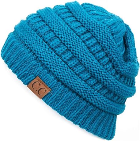 ONE SIZE - C.C Exclusives Cable Knit Beanie - Thick, Soft & Warm Chunky Beanie H