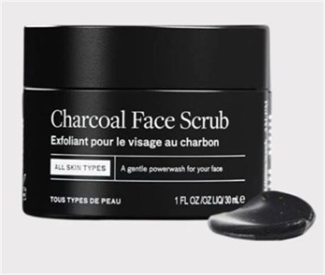 30ml - Lumin - Charcoal Face Scrub, Deep Detox for Men - Face Cleanser for Men,