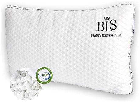 (19" X 29") - Ultra Luxurious ADJUSTABLE Gusseted Memory Foam Pillow