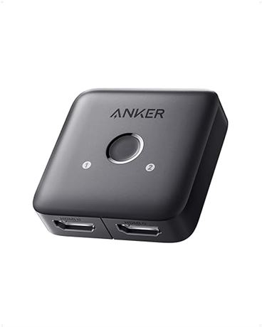 Anker HDMI Switch, 4K@60Hz Bi-Directional HDMI Switcher, 2 in 1 Out with Smooth