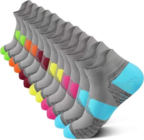 Size-small-medium,PAPLUS Compression Running Socks Women (6 Pairs)