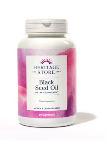 BB 06/25 Heritage Store Black Seed Oil, 90 Count