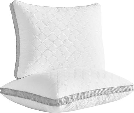 (Queen) [Set of Two] LARIESS Cozy Series Quality Pillows for Sleeping