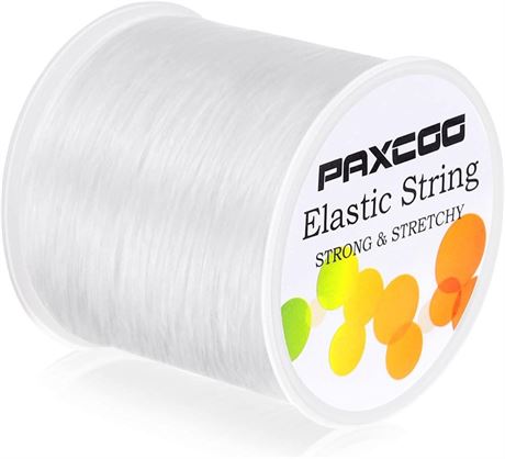 Paxcoo 1mm Elastic Bracelet String Cord Clear Stretch for Jewelry Making