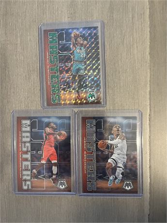 Lot of 3 Jam Masters Basketball Cards Williamson, Morant, Ivey