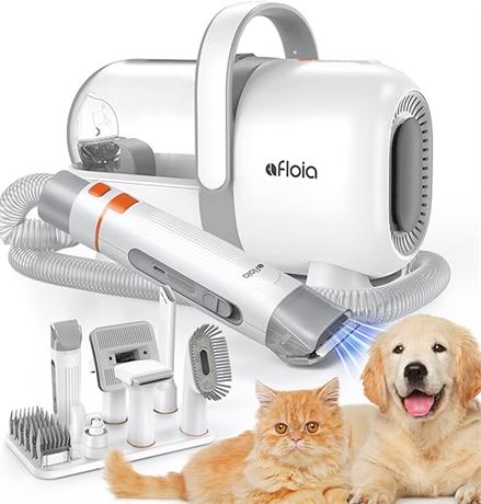 Afloia Dog Grooming Kit & Vacuum Suction, Professional Dog...