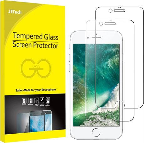 2 Pack iPhone 8/7/6S/6 Tempered Glass Screen Protectors