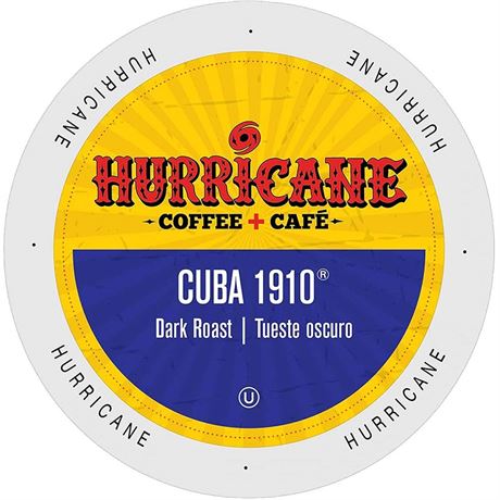 Hurricane Coffee Cuba 1910 Coffee, Keurig K Cup Brewers, 24 Count BB 01/04/2026