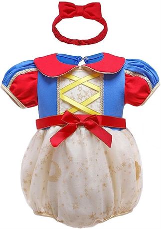 SIZE:0-3 Dressy Daisy Infant Baby Girl Princess Romper Costume Onesie