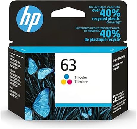 HP 63 Tri-color Original Ink Cartridge
