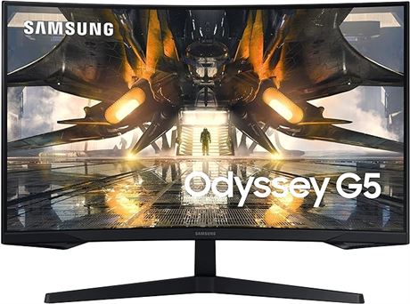 Samsung 32-inch(80cm) Odyssey G5 Gaming, QHD 2K, 165Hz, 1ms, 1000R Curved LCD Mo