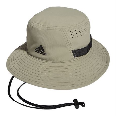 SIZE: L Adidas Men's Victory 4 Bucket Hat - Feather Grey/black