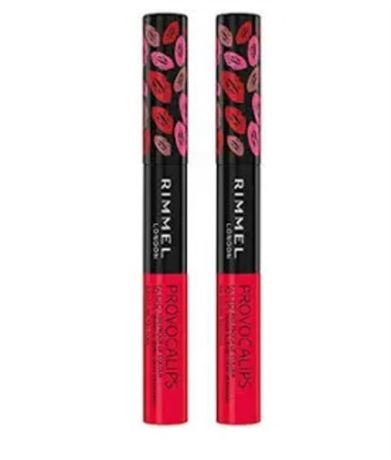 Rimmel Provocalips Lip Colour, Kiss Me You Fool, 0.14 Fluid Ounce (Pack of 2)