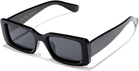 Veda Tinda Rectangle Sunglasses Womens  Trendy Cool Retro 90s Square TAC
