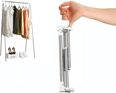 Ligtchser Portable Travel Garment Rack,Folding Clothes Rack