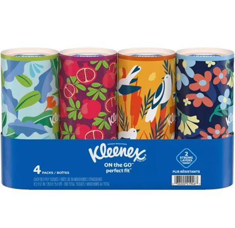 Kleenex Perfect Fit Facial Tissue - 4pk/50ct (Exclusively listed by El Mercado E