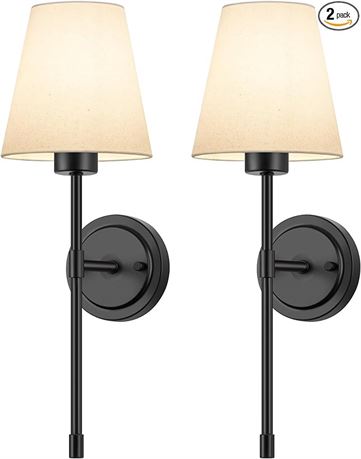 ShineTech Hardwired Wall Sconces Set of 2, Retro Industrial Wall Lamp, Bathroom