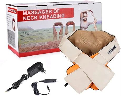 Neck, Shoulder, Back, Thigh, Leg, Calf, Full Body Multi Use Massager 4D Kneading