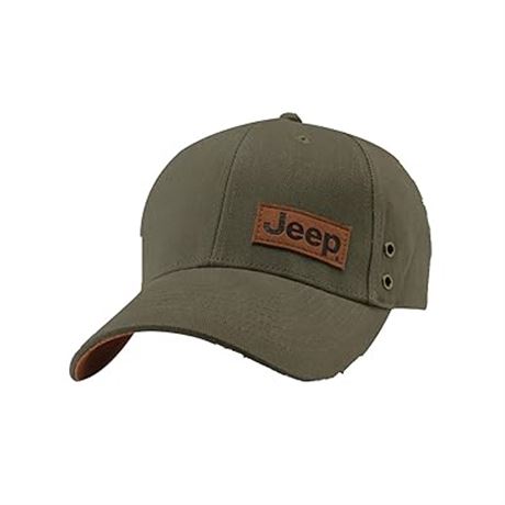 Jeep ® WRANGLER LEATHER PATCH CAP