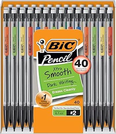 BIC Xtra-Life Mechanical Pencil, 0.7 mm, 40-Count