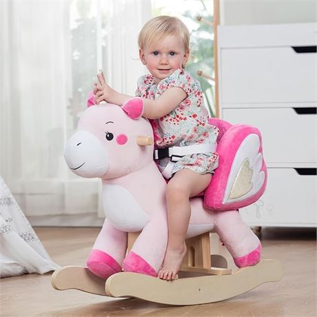 labebe - Baby Rocking Horse, Ride Unicorn, Kid Ride On Toy for 6 Month+