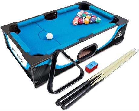 20" - Hy-Pro Table Top Pool Table, Multicolor